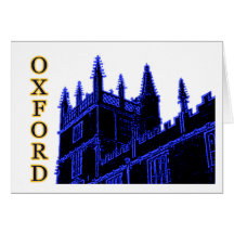 Oxford Inglaterra 1986 espirais de construção azui Cartoes