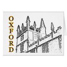 Oxford Inglaterra 1986 espirais de construção bran Cartão