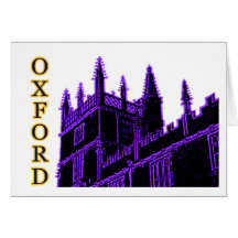 Oxford Inglaterra 1986 espirais de construção roxa Cartao