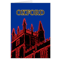 Oxford Inglaterra 1986 espirais de construção verm Cartão