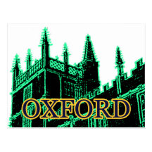 Oxford Inglaterra 1986 verdes de construção das es Cartao Postal