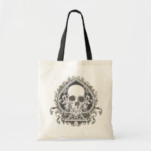 Pá do crânio com ouro bolsa
