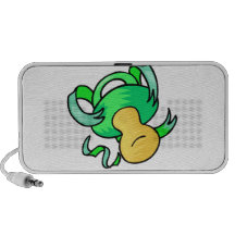 pacifier verde caixinhas de som para mp3