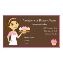 Padeiro do cupcake/cartão de visita triguenhos/cor