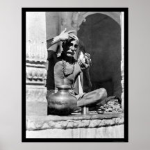 Padre do Brahman em India 1921 Posteres