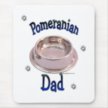 Pai de Pomeranian Mousepad