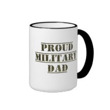 Pai militar orgulhoso caneca