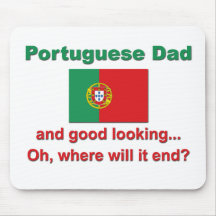 Pai português bonito mouse pads