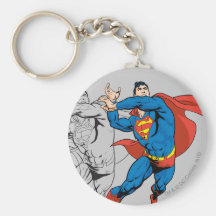 Painéis cómicos do superman chaveiros