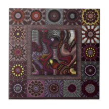 País escurecido azulejos