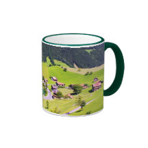 Paisagem da suiça canecas