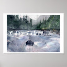 Paisagem de Califórnia Pôsteres