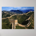 Paisagem do Grande Muralha, Jinshanling, China Pôsteres