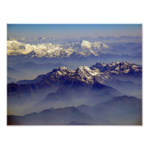 Paisagem dos Himalayas Impressão Fotográfica