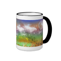 Paisagem surreal caneca