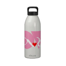 palavra do amor garrafas de água