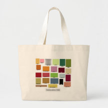 Paleta de cores da forma de 1968 bolsa