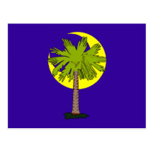 Palm palmeira foice de lua crescent cartão postal