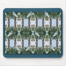 Palmeira & Egret Mousepads