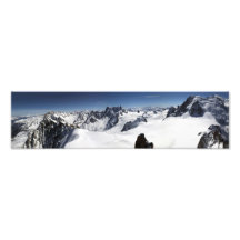 Panorama de Mont Blanc Impressão Fotográficas