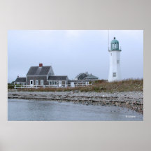 Panorama de Scituate Lighhouse Impressão