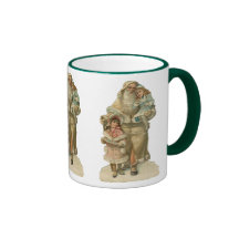 Papai noel do Victorian - arte do vintage Caneca