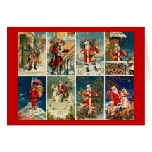 Papai noel do Victorian Cartao