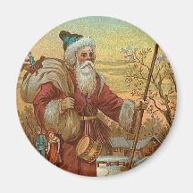 Papai noel do vintage imãs