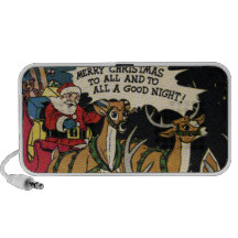 Papai noel e o jato caixinhas de som para laptop