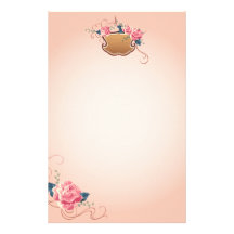 Papel de carta cor-de-rosa do pêssego papel personalizados