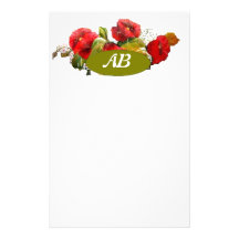papel de carta do monograme papeis personalizados