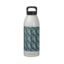 Papel de parede do mosaico do olmo de Paua Garrafinha De Água