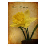 Para a mãe com Daffodil Cartões