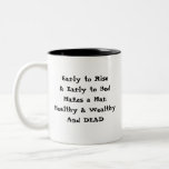 Para aumentar cedo caneca