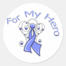 Para meu cancer de estômago da fita do anjo do her adesivo redondo