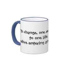 "Para mudar, um deve dieto um lifebefore entrar… Caneca
