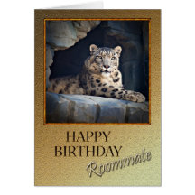 Para o aniversário do companheiro de quarto com um cartões