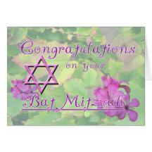 Parabéns em seu bastão Mitzvah! Cartoes