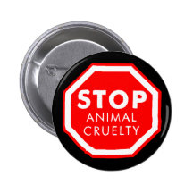Pare a crueldade animal boton