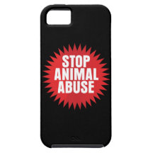 Pare o abuso animal capa de iPhone 5 Case-Mate