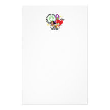 Pare o abuso animal PLP Papel Personalizados