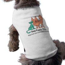 pare o cão T do logotipo do moinho do filhote de c Camisa Para Caes