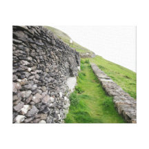 Parede de pedra em Ireland Impressão De Canvas Envolvidas