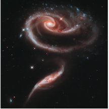 Pares da galáxia do Arp 273 (telescópio de Hubble) Escultura Fotos