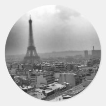 Paris Adesivo Em Formato Redondo