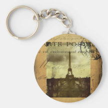 Paris carimbada chaveiros