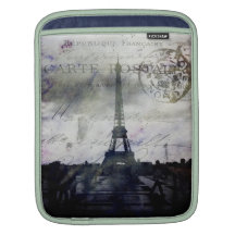 Paris Textured na lavanda Bolsas De iPad