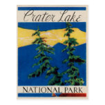 Parque nacional do lago crater cartao postal