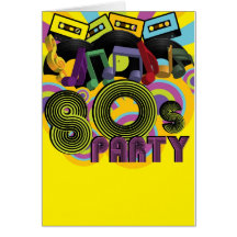 partido 80s cartao