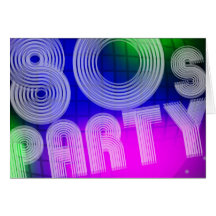 partido 80s cartao